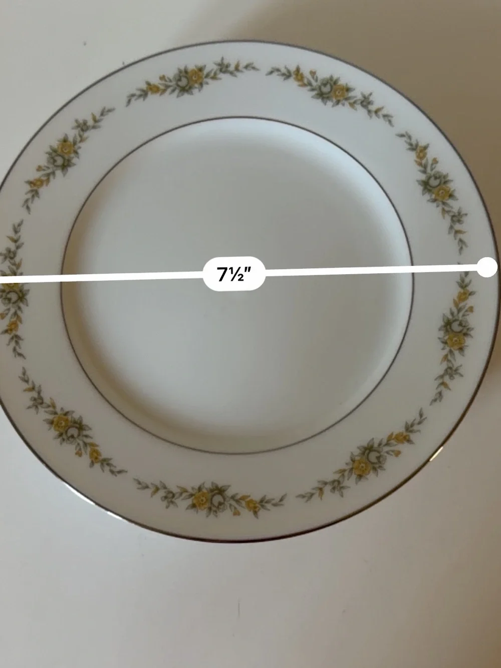 Vintage Four Crown China salad and bread and  butter plates set
